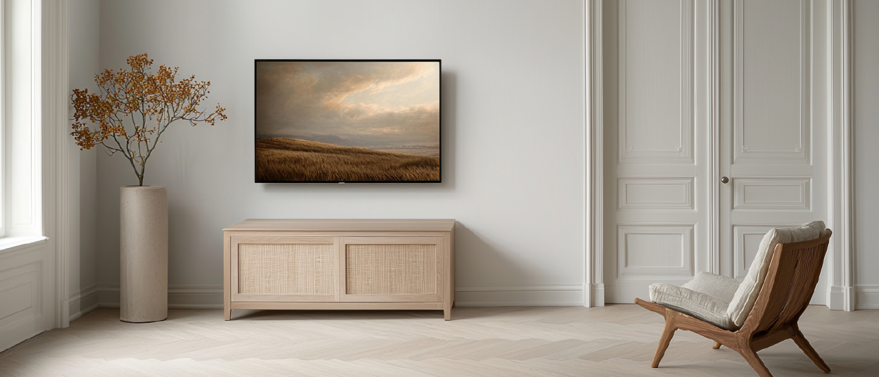 스마트 기능과 디자인이 접목된 삼성 더프레임 TV