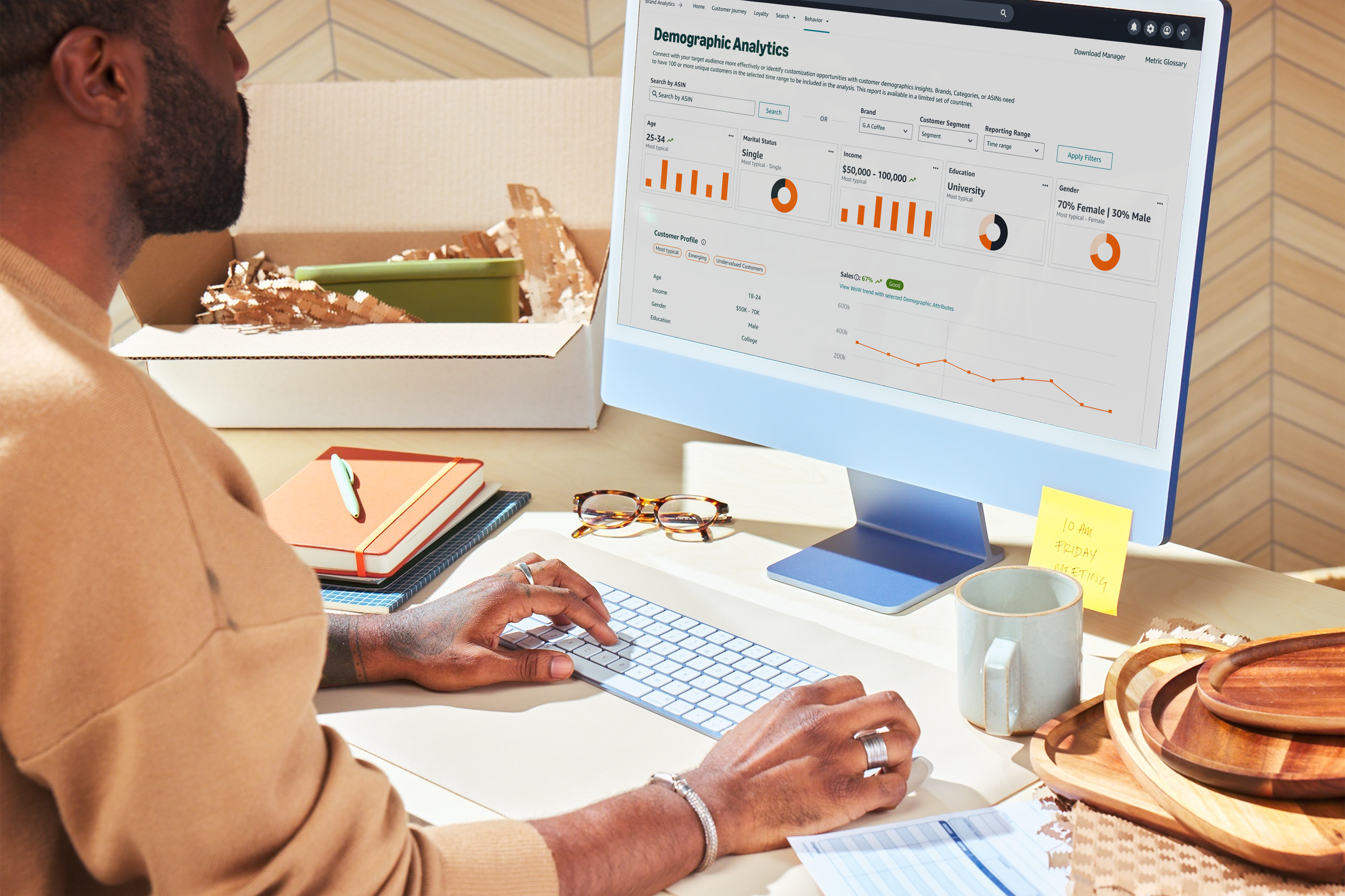 아마존 광고를 통해 리스팅 한 상품을 최적화하고 있는 셀러